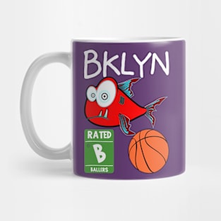 Brooklyn Rowdy Fishes Basketball Squad Warmup Jersey (Style 2) Mug